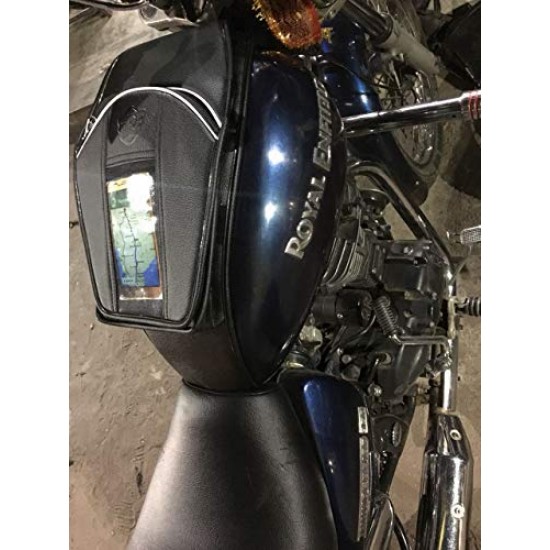 Royal Enfield Thunderbird 350/500 and Thunderbird 350X and 500X Mobile Tank Cover/Tank Bag (Fits All Models of Thunderbird) (Right Side Fuel Cap)