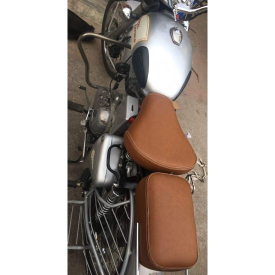  Royal Enfield Classic 350/500 Chestnut Seat Cover Tan Brown