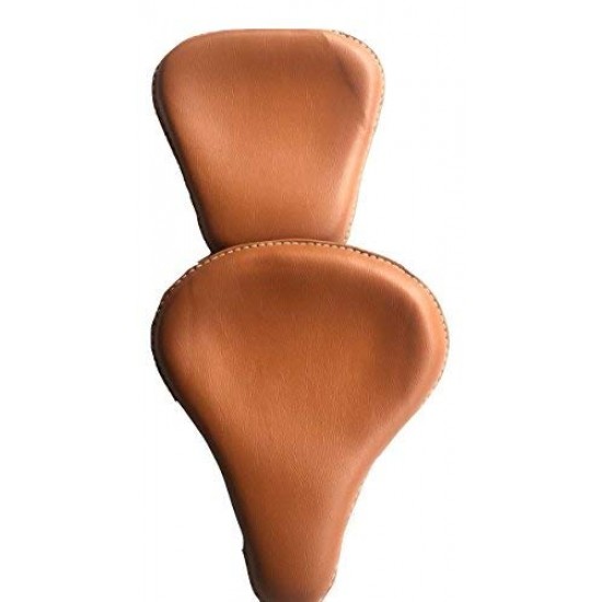 Harley Type Slim Seat with Spring Front and Rear Seat (Tan)Only for Electra And Standard Models Only