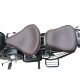 Harley Type Slim Seat with Spring Front and Rear Seat Only for Electra And Standard Models Only (Brown)