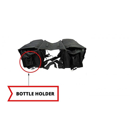 Sahara Seats Two in one Travelling Bag Travelling Saddle Bag All Royal Enfield Models, Universal Product (Black)