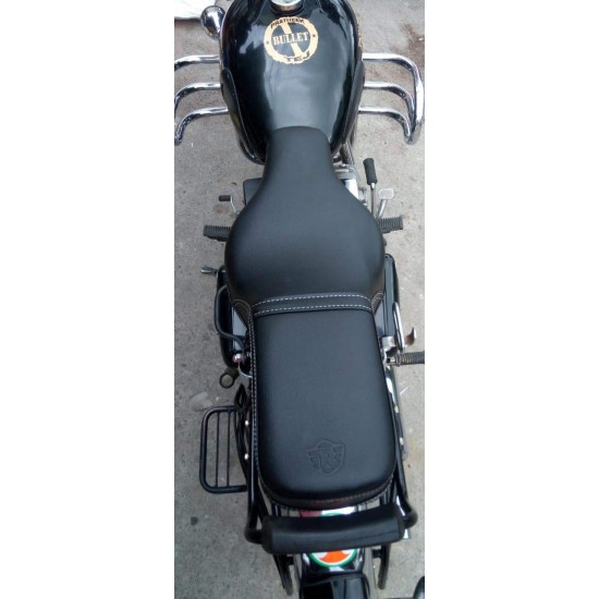 Royal Enfield Bullet 350/500/Electra/Standard  Cushion Seat Cover (Black)