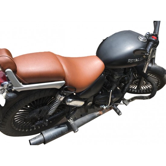 Royal Enfield Thunderbird 350/500 Brown seat Cover with backrest Cover