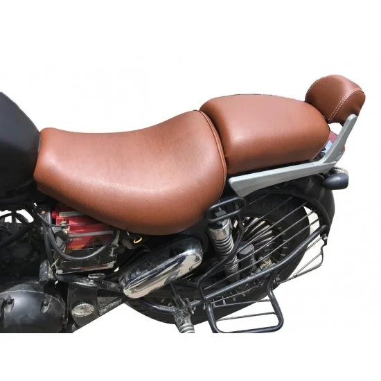 Royal Enfield Thunderbird 350/500 Brown seat Cover with backrest Cover