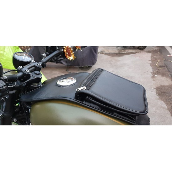 New Jawa 42 Tank Cover With pocket and Storage (Black)