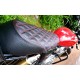 Royal Enfield Interceptor 650  Design Seat Cover With Added Cushion (Black With Red)