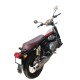 Royal Enfield Interceptor 650 Diamond Design Seat Cover With Added Cushion (Maroon Shaded)