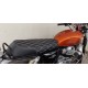Royal Enfield Interceptor 650 Diamond Design Seat Cover With Added Cushion (Black With White)