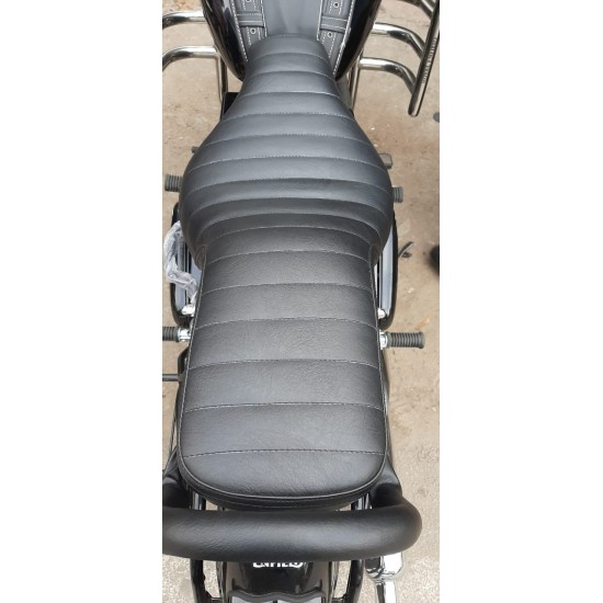 Royal Enfield Bullet (Electra,Standard,ES&S) Models Seat Cover With Leather Type Finish Colour-Black
