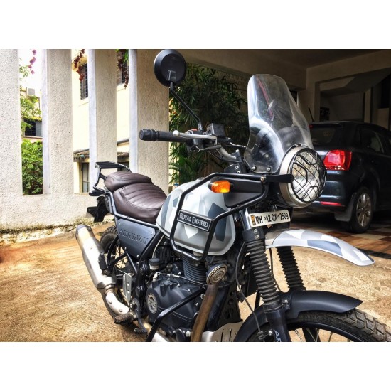 Royal Enfield Himalayan Retro Look With Added Cushion Seat Cover (Dark Chocolate)