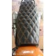 Royal Enfield Interceptor 650 Diamond Design Seat Cover With Added Cushion (Black with Orange stitching)