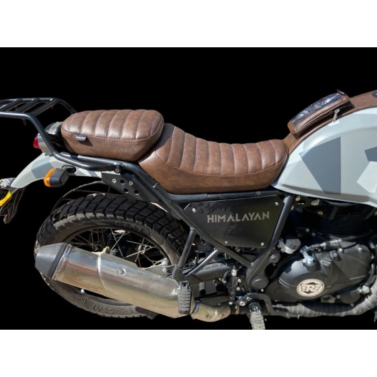 Royal Enfield Himalayan Retro Look Cushion Seat Cover (Double Tone Brown)