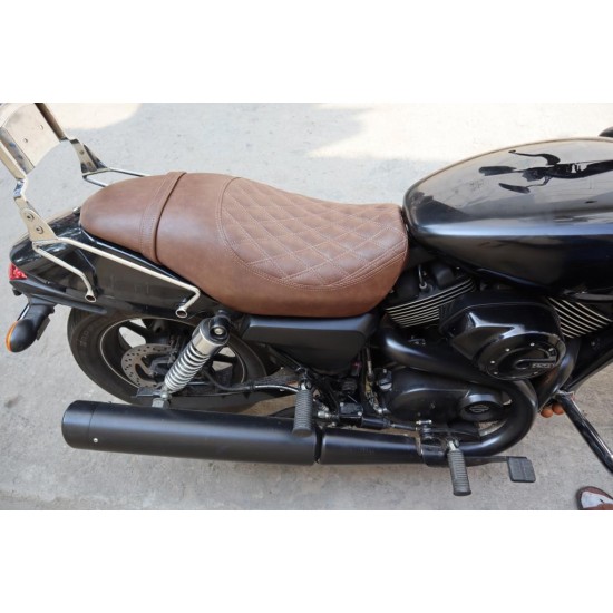 Harley Davidson Street 750 Seat cover (Tan  Brown)