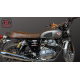 Royal Enfield Interceptor 650 Retro Look Seat Cover With Leather Finishing WATERPROOF (Double tone Brown) 