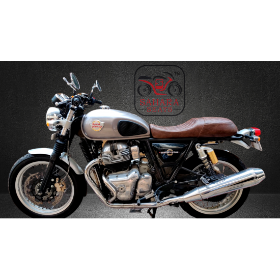 Interceptor 650 Custom/modified Cafe Racer Style Complete Seat Assembly (Dual Tone Brown)