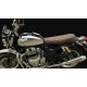 Royal Enfield Interceptor 650 Diamond Design Seat Cover With Added Cushion (Dual Tone Brown with Golden Stitching)