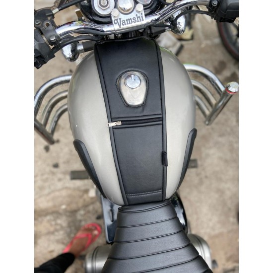 Royal Enfield Classic 350/500 Leather Finish Tank Strap/Tank Cover