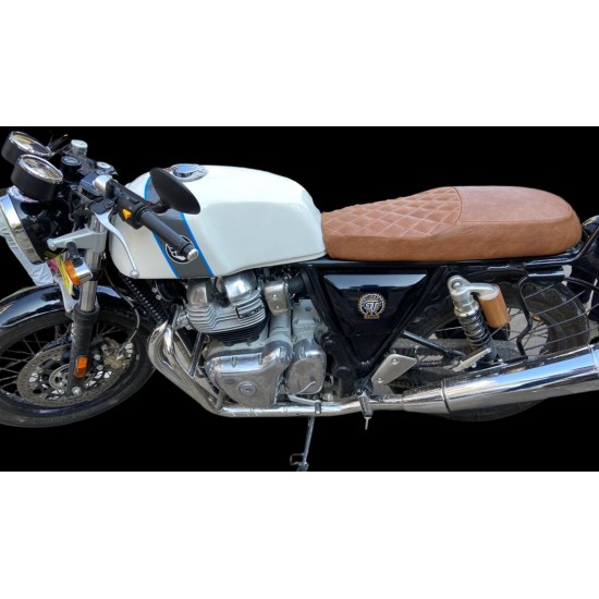 Royal Enfield Continental GT 650 Design Seat Cover (Tan Brown)