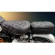 Royal Enfield Classic 350/500 Diamond Design Seat Cover (Black with White)