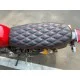 Royal Enfield Continental GT 535 Scrambler Seat (Black With Red Diamonds Stitching)