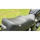 Triumph Bonneville T100/T120 King and Queen Seat by Sahara Seats - Quilted Stitch Vegan Leather Custom Dual Seat