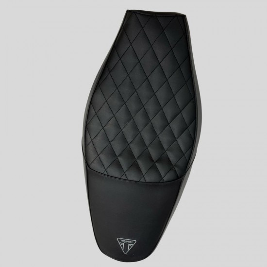 Triumph Speed Twin 900/1200 Custom Seat Quilted Stitch Vegan Leather