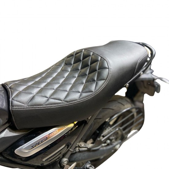 Triumph Speed 400 Comfortable Complete Touring Seat - Best for Rider and Pillion (Plug & Play)