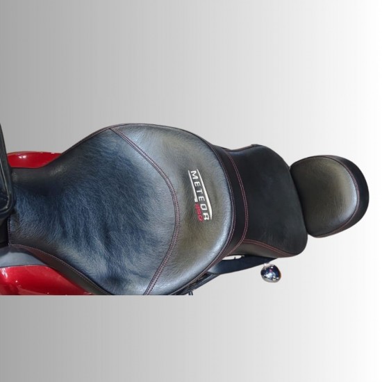 Royal Enfield Meteor 350//Fireball/Stellar/Supernova Custom/Modified Comfortable Touring Seat with Embroidered Logo