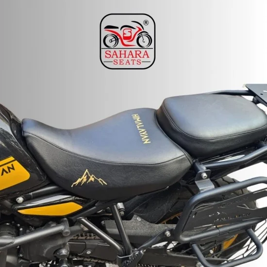 Royal Enfield Himalayan 450 Cushion Seat Cover with Embroidery Design
