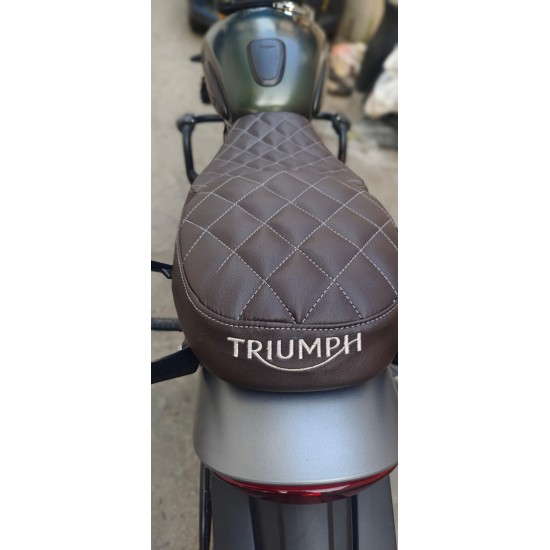 Triumph Scrambler 400x Vegan Leather Diamond Seat Cover