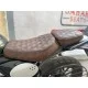 Triumph Scrambler 400x Quilted Stitch Vegan Leather Cushion Split Seat Cover