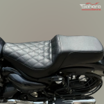 Sahara Seats Step-up Custom Seat for Super Meteor 650-Diamond Pattern