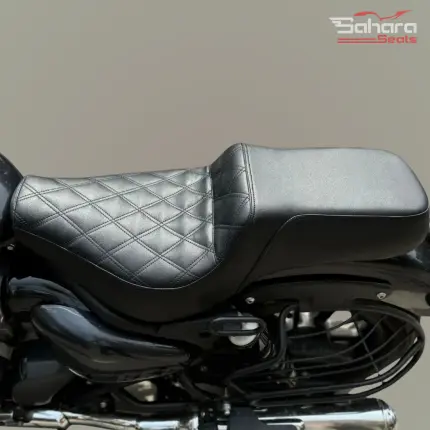 Sahara Seats Step-up Custom Seat for Super Meteor 650-Diamond Pattern