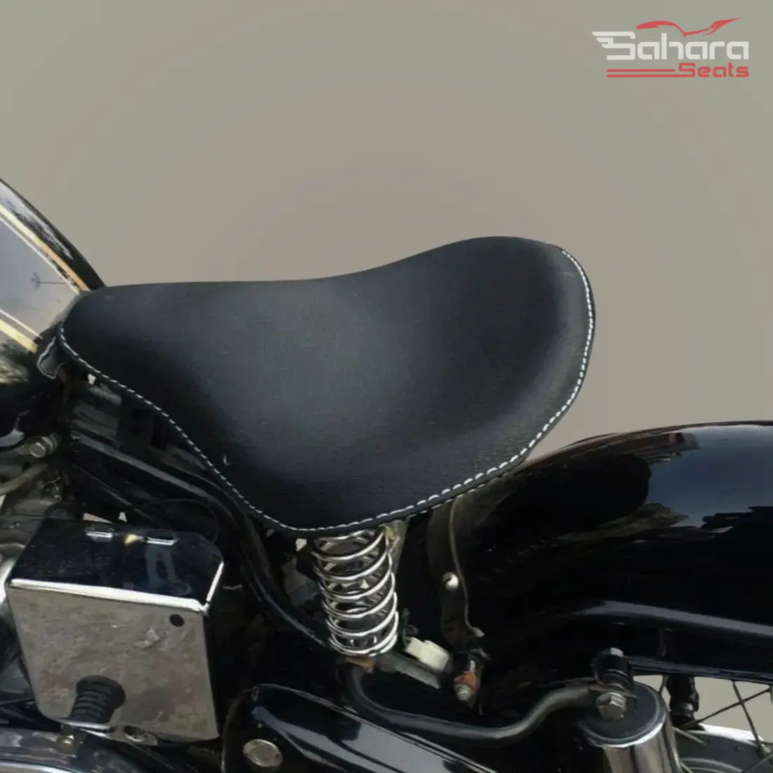 Harley Type Slim Seat With Spring Front Only For Classic Models