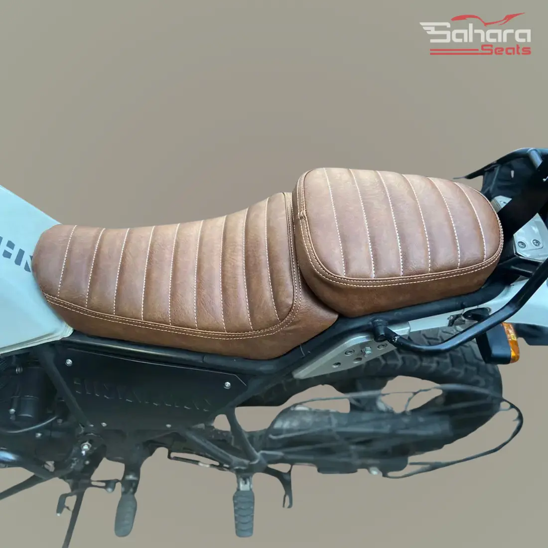 Himalayan 411 Seat Cover Retro Look With Added Cushion