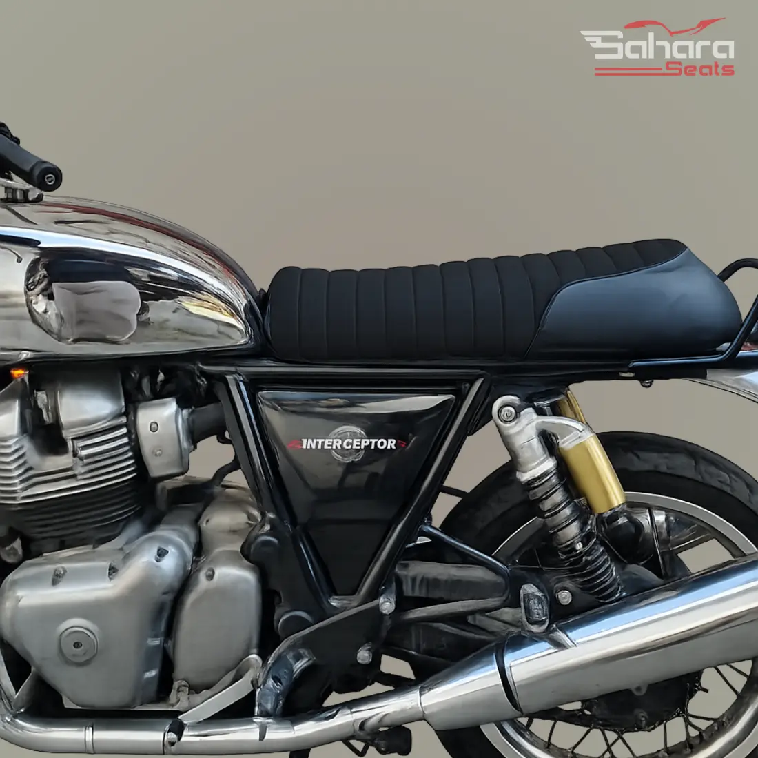 Royal Enfield Interceptor 650 Suede Diamond Cushion Seat CoverTriumph Bonneville T100 Seats (4) Royal Enfield Interceptor 650 Suede Cushion Seat Cover