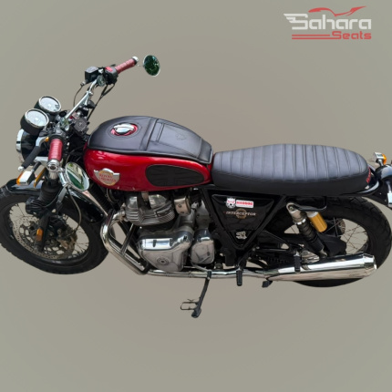 Royal Enfield Interceptor 650 Premium Custom Seat – Ribbed Design