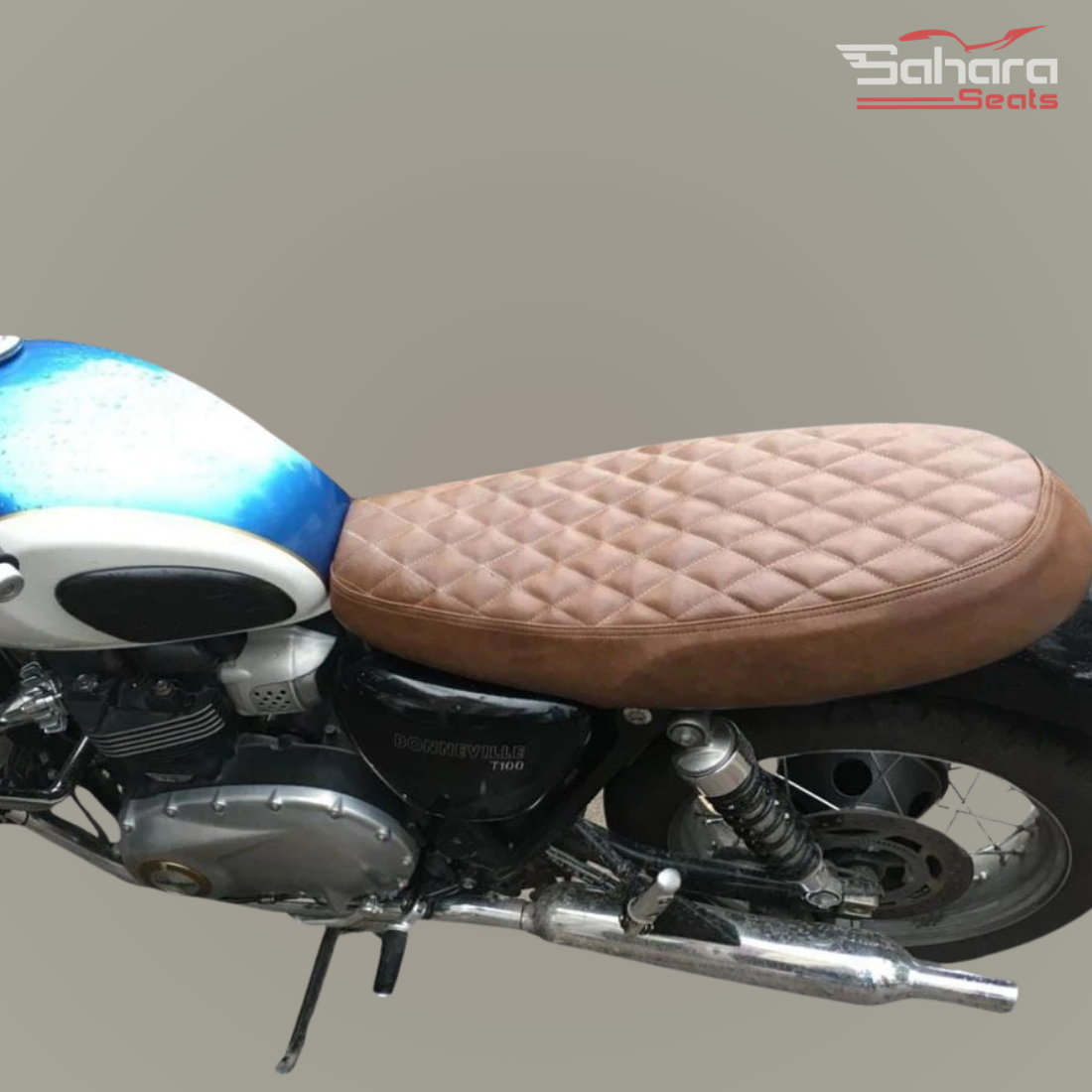 Triumph Bonneville T100 And T120 Diamond Design Seat Cover (1)
