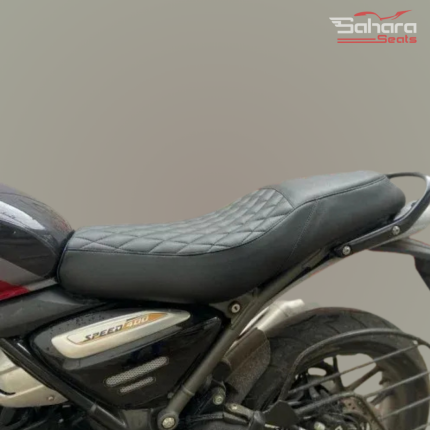 Triumph Speed 400/T4/ MY25 Diamond Design Leather Finish Cushion Seat Cover