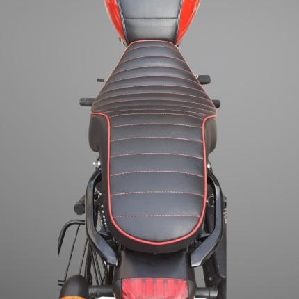 Thunderbird 350X/500X Seat Cover With Cafe Racer Look (Red Piping)