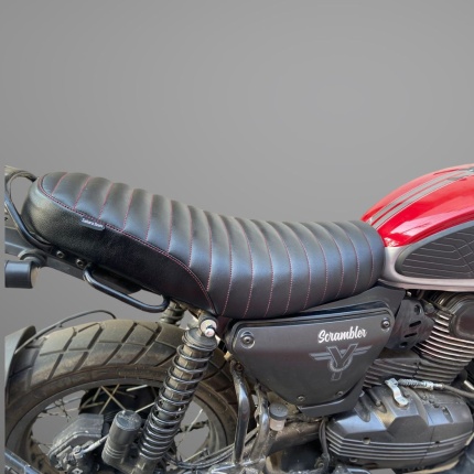 Yezdi Scrambler Stripes Cushion Seat Cover