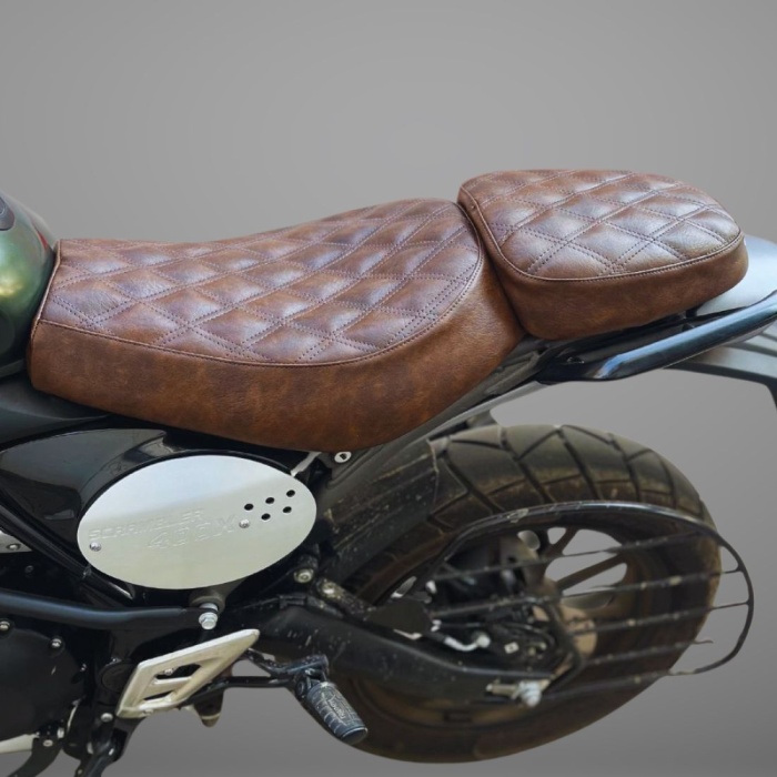 Triumph Scrambler 400X Quilted Stitch Cushion Split Seat Cover