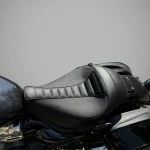 Super Meteor 650 Ribbed Solo/Rider Seat with Contoured Design