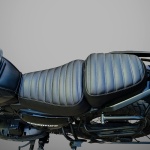 Yezdi Adventure Seat Cover – Split Cushion Ribbed Design