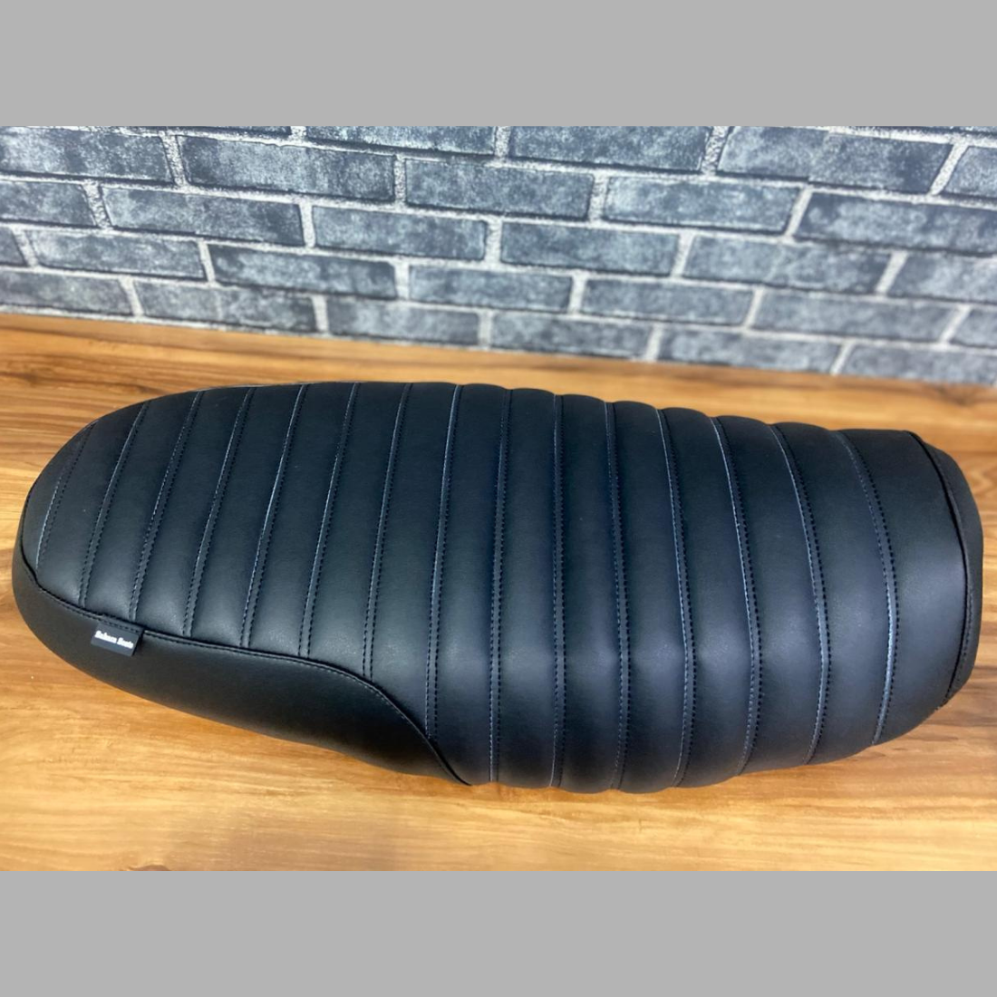 Jawa 42 FJ Seat Cover – Retro Black Stripes 2