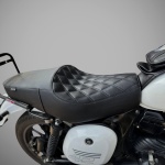 Jawa 42 Premium Saddle Assembly | Classic Diamond Texture