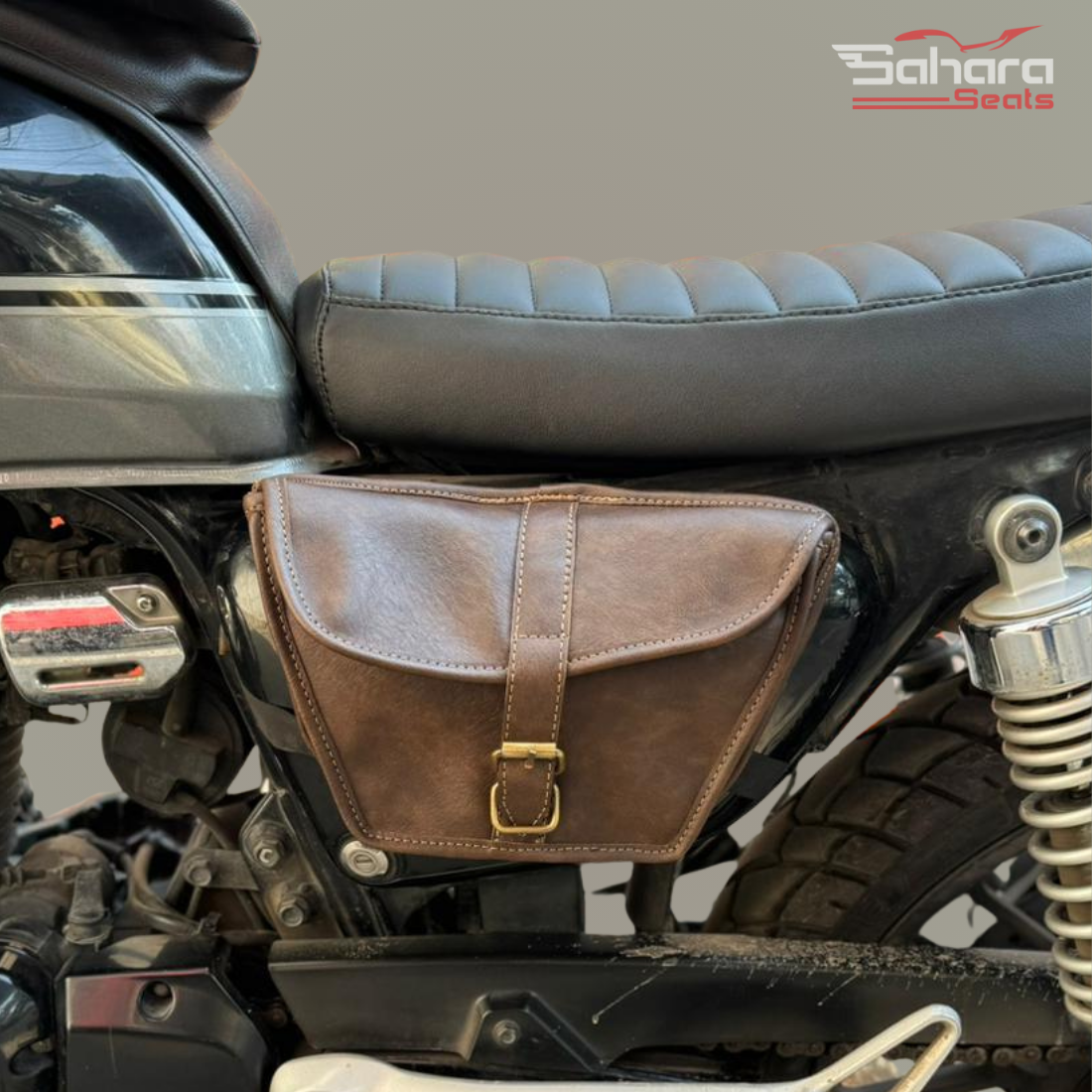 2 Universal Heritage Side Panel Bag | Single-Side Motorcycle Tool & Utility Pouch