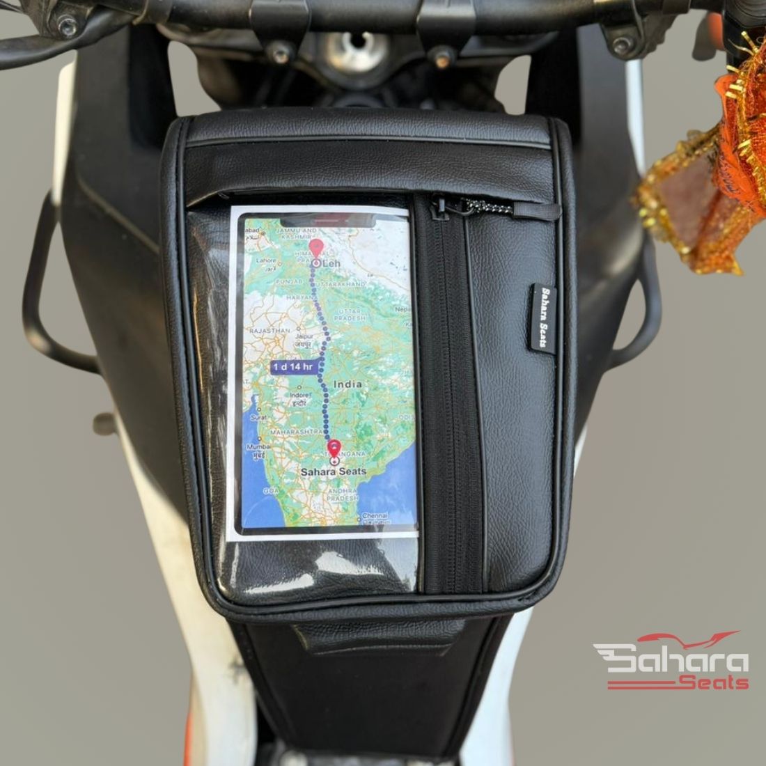 Untitled Design 2025 12 11T145434.378 KTM 390 Adventure Tank Cover with Mobile Pouch