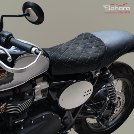 Rugged Suede Quilted Seat for Triumph Scrambler 900