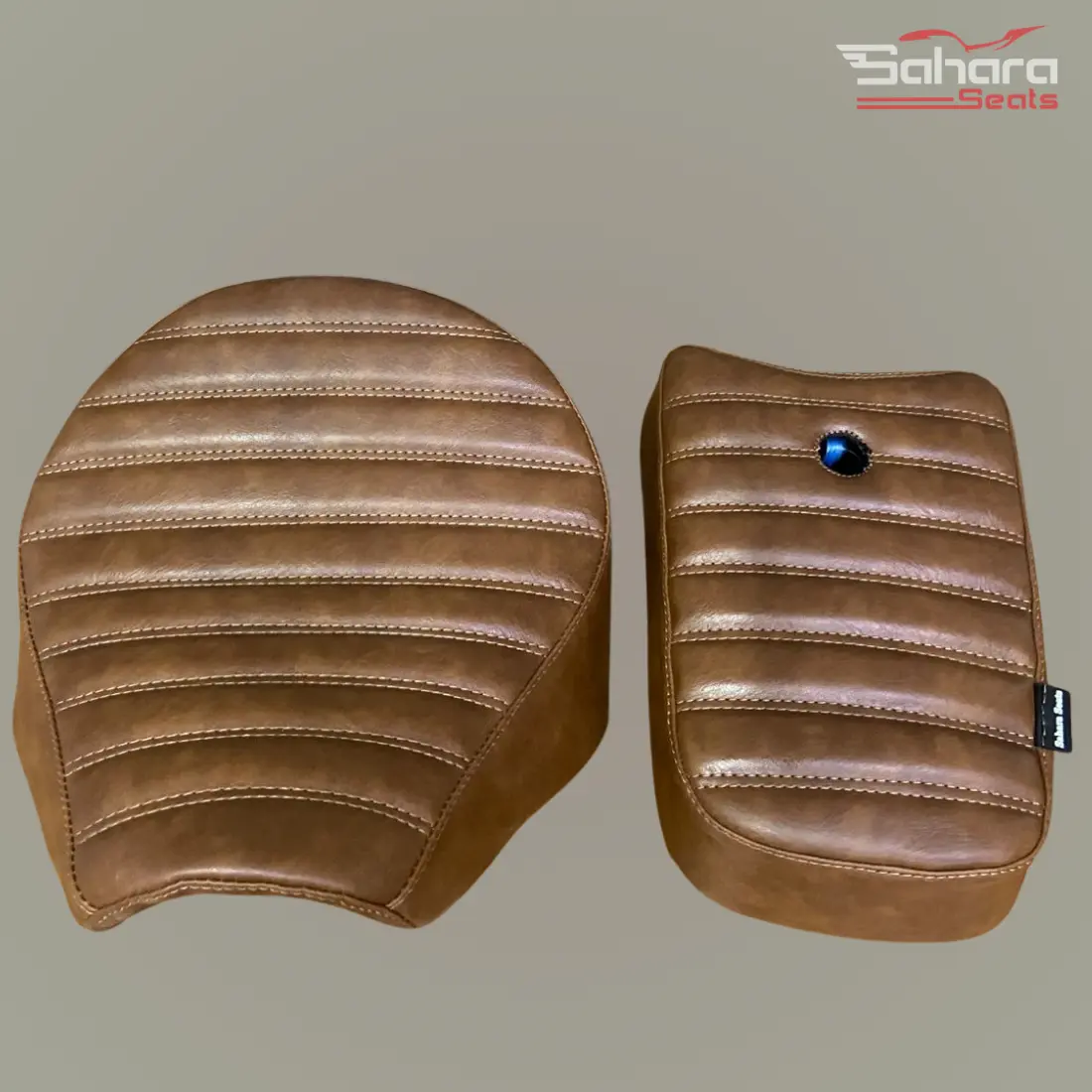 Royal Enfield Shotgun 650 Touring Ribbed Rider Saddle – Tan Brown Edition